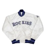 1990’s Colorado Rockies White Varsity Jacket