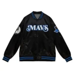 2023-24 Dallas Mavericks City Edition Black Satin Jacket