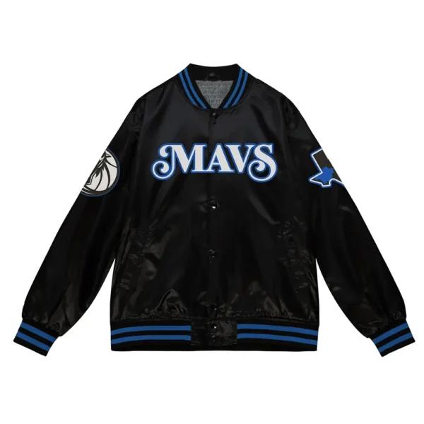 2023-24 Dallas Mavericks City Edition Black Satin Jacket