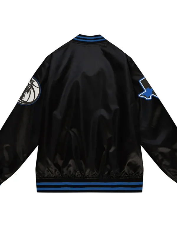 2023-24 Dallas Mavericks City Edition Black Satin Jacket