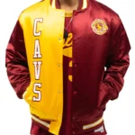 70s Split Satin Cleveland Cavs Varsity Jacket