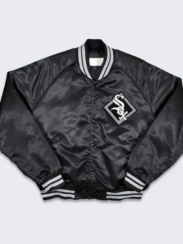 80’s Chicago White Sox Black Bomber Jacket