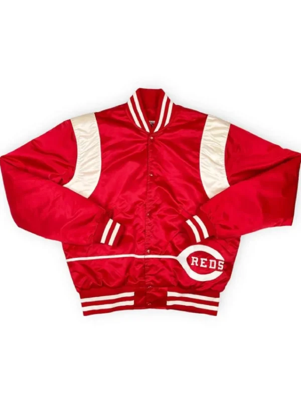 80’s Cincinnati Reds Bomber Satin Jacket