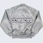 80s Dallas Cowboys Silver Bomber Jacket