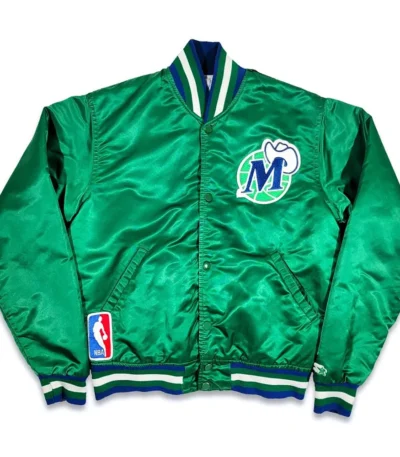 80?s Dallas Mavericks Green Bomber Jacket