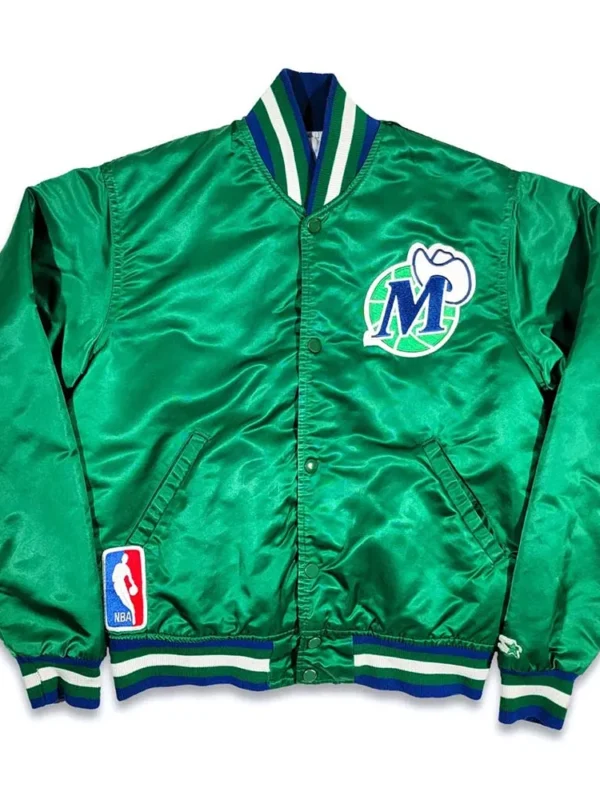 80?s Dallas Mavericks Green Bomber Jacket