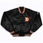 80s Denver Broncos Black Bomber Jacket