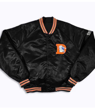 80s Denver Broncos Black Bomber Jacket
