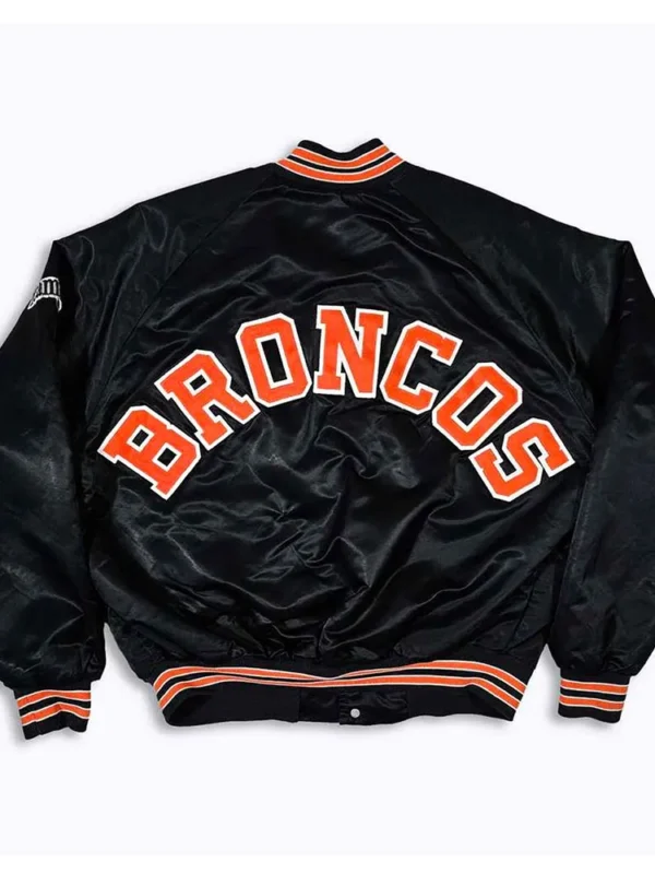 80s Denver Broncos Black Bomber Jacket