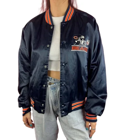 90s Chicago Bears Satin Jacket