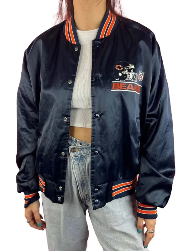 90s Chicago Bears Satin Jacket
