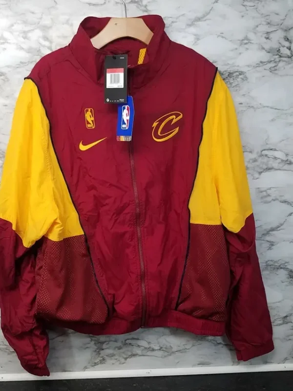 90’s Cleveland Cavaliers Warm Up Full Zip Red Jacket