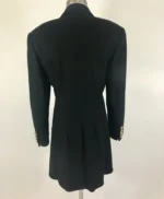 Singer Selena Quintanilla Embroidered Black Long Coat