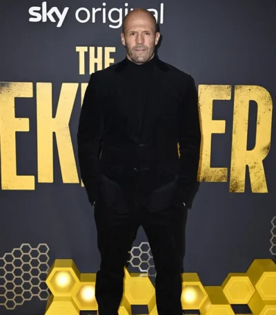Adam Clay The Beekeeper 2024 Velvet Blazer