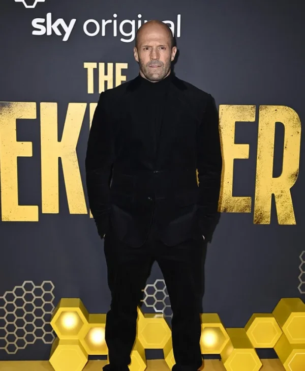 Adam Clay The Beekeeper 2024 Velvet Blazer