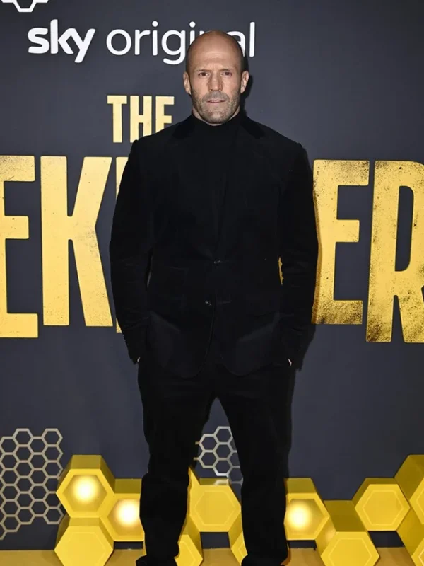 Adam Clay The Beekeeper 2024 Velvet Blazer