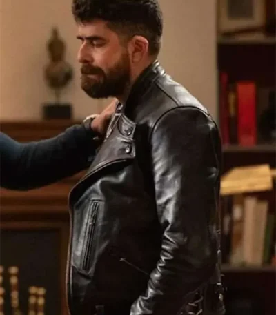 Adam Goldberg The Equalizer S05 Black Leather Jacket