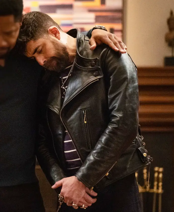 Adam Goldberg The Equalizer S05 Black Leather Jacket Adam Goldberg The Equalizer S05 Black Leather Jacket
