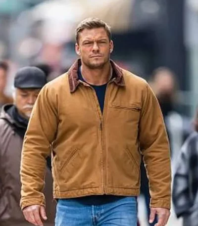 Alan Ritchson Reacher S02 Brown Jacket