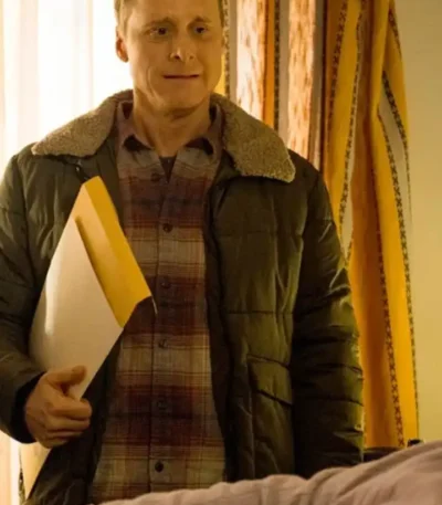 Harry Vanderspeigle Resident Alien Green Sherpa Jacket