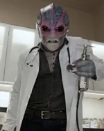 Resident Alien Harry Vanderspeigle White Doctor Coat