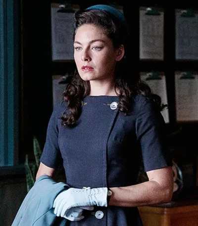 Alexa Davalos The Man In The High Castle Black Coat