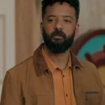 Amadi Shrill Brown Leather Jacket