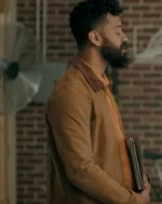 Amadi Shrill Brown Leather Jacket