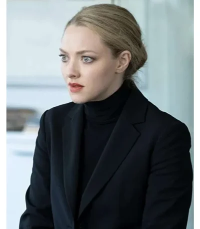 Amanda Seyfried The Dropout S01 Black Blazer Coat