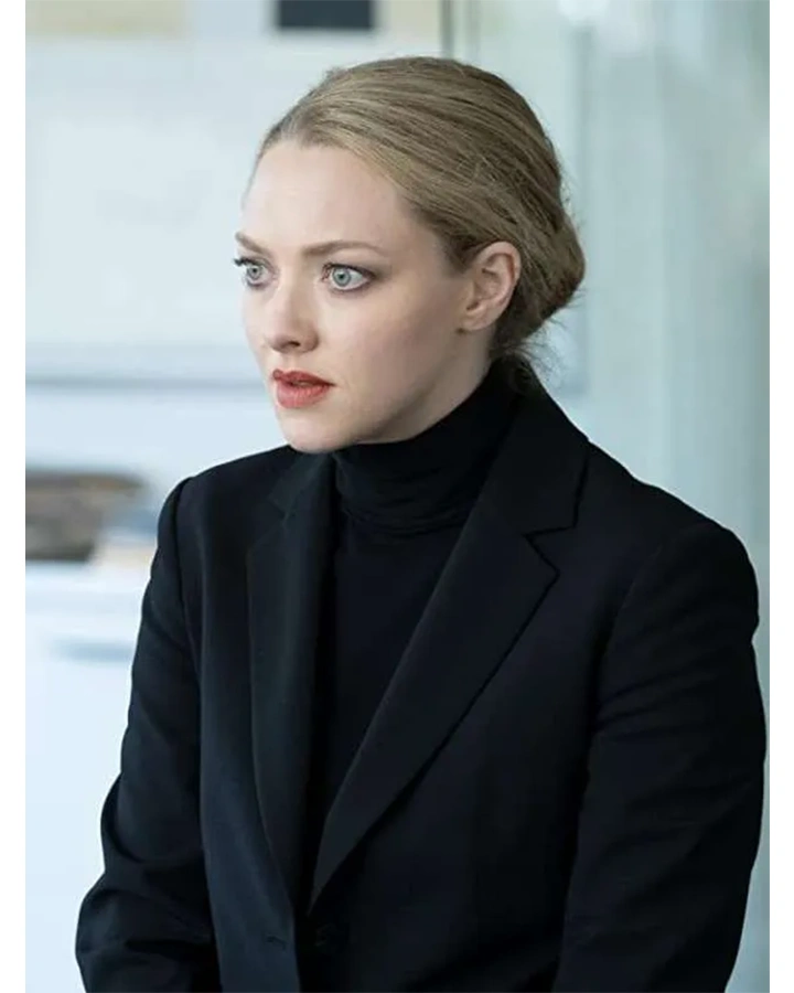 Amanda Seyfried The Dropout S01 Black Blazer Coat Amanda Seyfried The Dropout S01 Black Blazer Coat