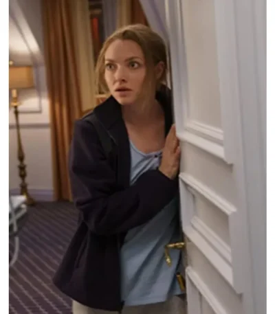 Amanda Seyfried The Dropout S01 Blue Cotton Jacket