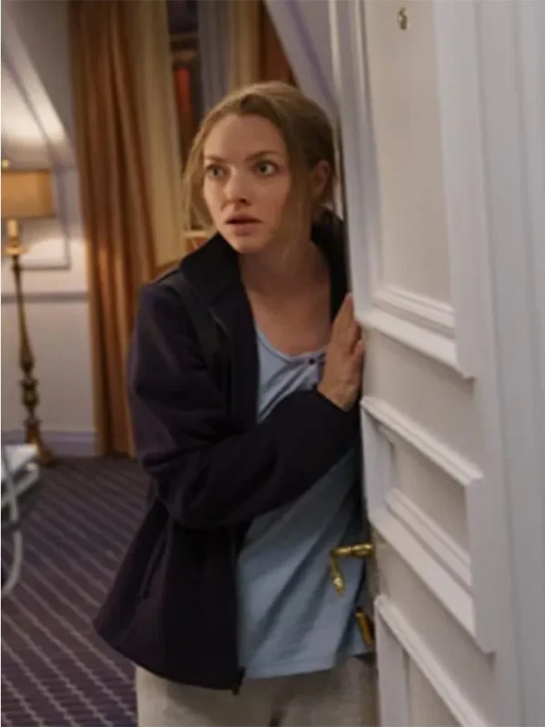 Amanda Seyfried The Dropout S01 Blue Cotton Jacket