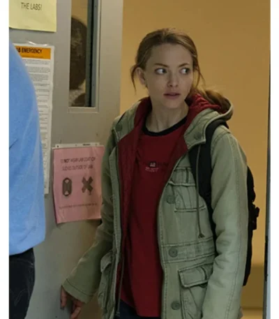 Amanda Seyfried The Dropout S01 Leather Hooded Jacket