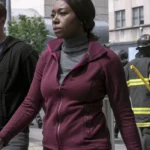 Amanda Warren The Night Agent S02 Maroon Jacket