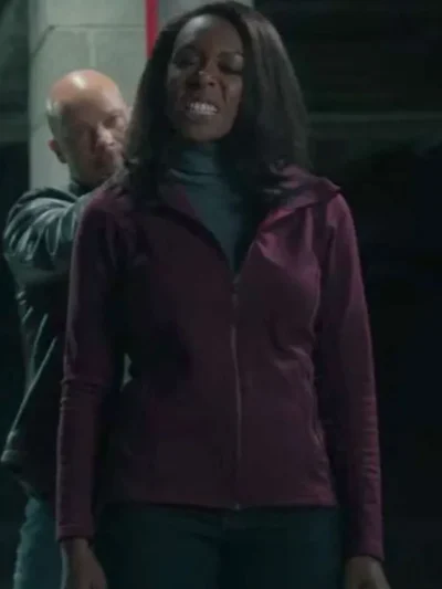 Amanda Warren The Night Agent S02 Maroon Jacket