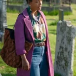 Amma Calder Shetland S08 Purple Long Coat