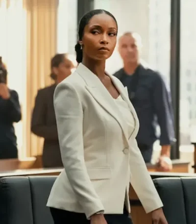 Andrea Freemann The Lincoln Lawyer S02 White Blazer
