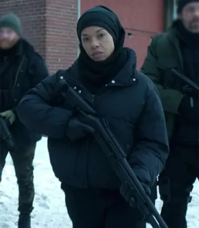 Angel Parker The Recruit S01 Dawn Gilbane Black Jacket