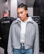 Annie Ilonzeh S.W.A.T S08 Striped Bomber Jacket