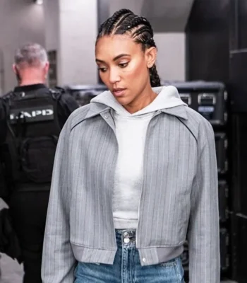 Annie Ilonzeh S.W.A.T S08 Striped Bomber Jacket