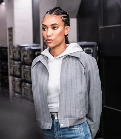 Annie Ilonzeh S.W.A.T S08 Striped Bomber Jacket