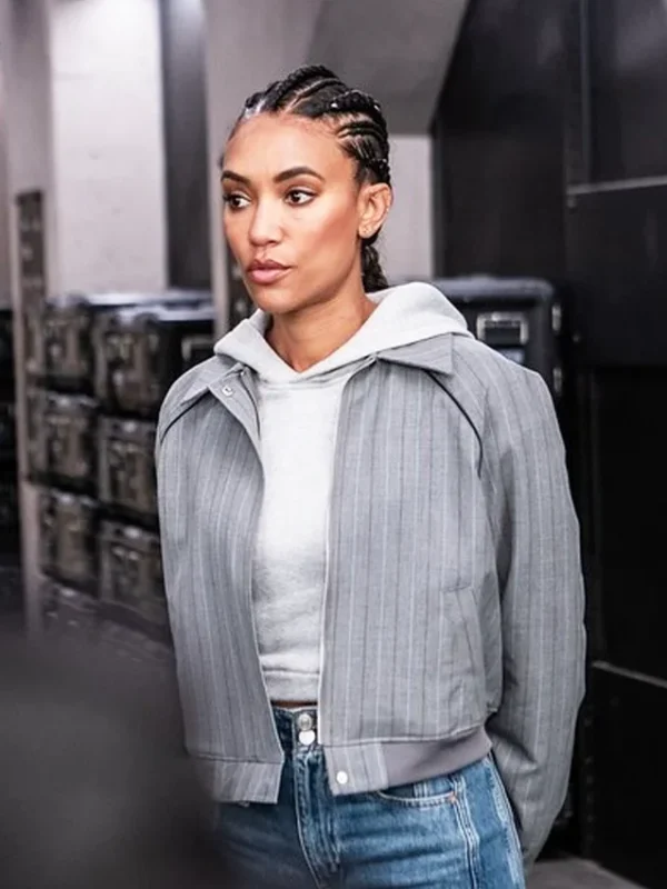 Annie Ilonzeh S.W.A.T S08 Striped Bomber Jacket