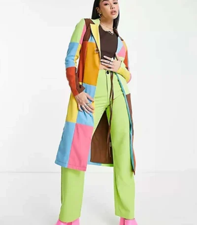 Anthony Lexa Sex Education S04 Multicolor Long Coat