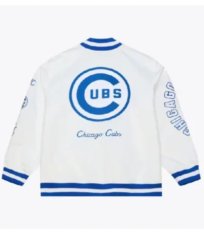 Arctic White Chicago Cubs Lightweight Satin Jacket