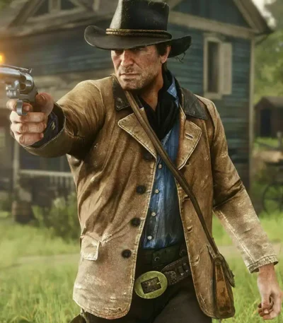 Arthur Morgan Red Dead Redemption 2 Brown Leather Coat