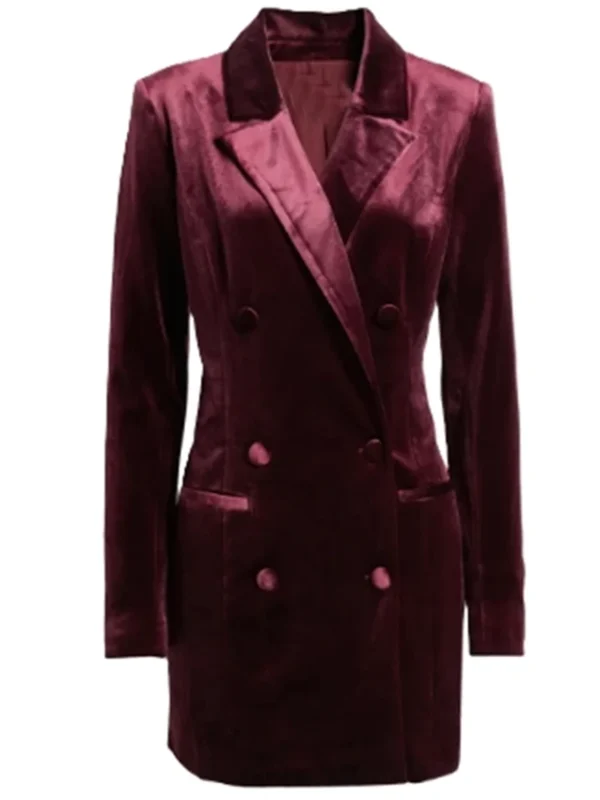 Ashleigh Brewer Bold and the Beautiful Velvet Blazer