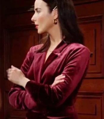 Ashleigh Brewer Bold and the Beautiful Velvet Blazer