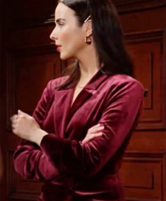 Ashleigh Brewer Bold and the Beautiful Velvet Blazer Ashleigh Brewer Bold and the Beautiful Velvet Blazer