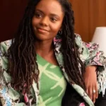 Ashleigh Murray The Other Black Girl 2023 Snake Print Jacket