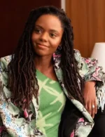 Ashleigh Murray The Other Black Girl 2023 Snake Print Jacket